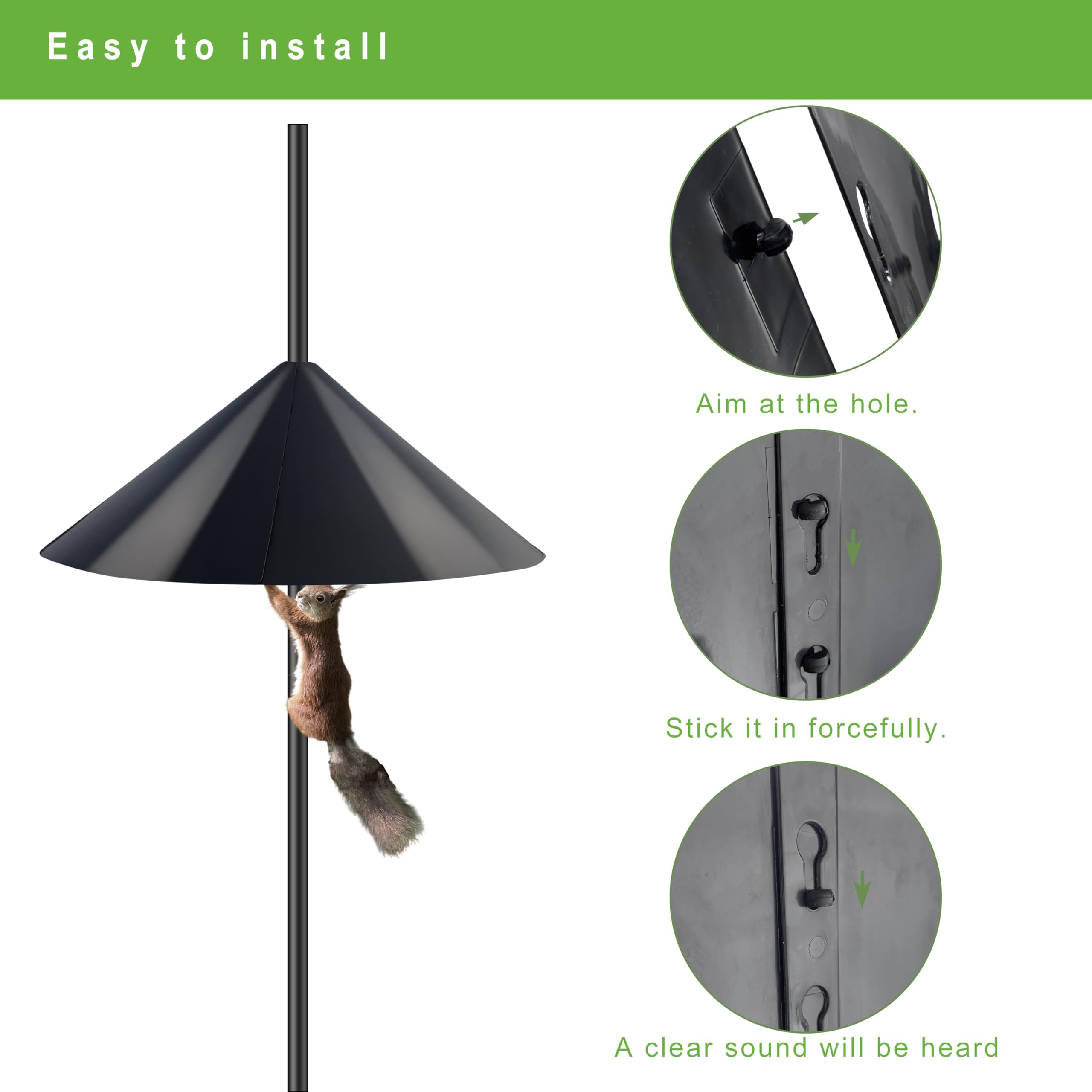 WUCYLKA baffle demonstrates rotatable and wobble design for stability