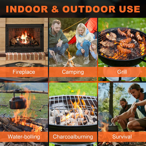 Wufoty campfire setup with 150+ pieces for cozy evenings outside.
