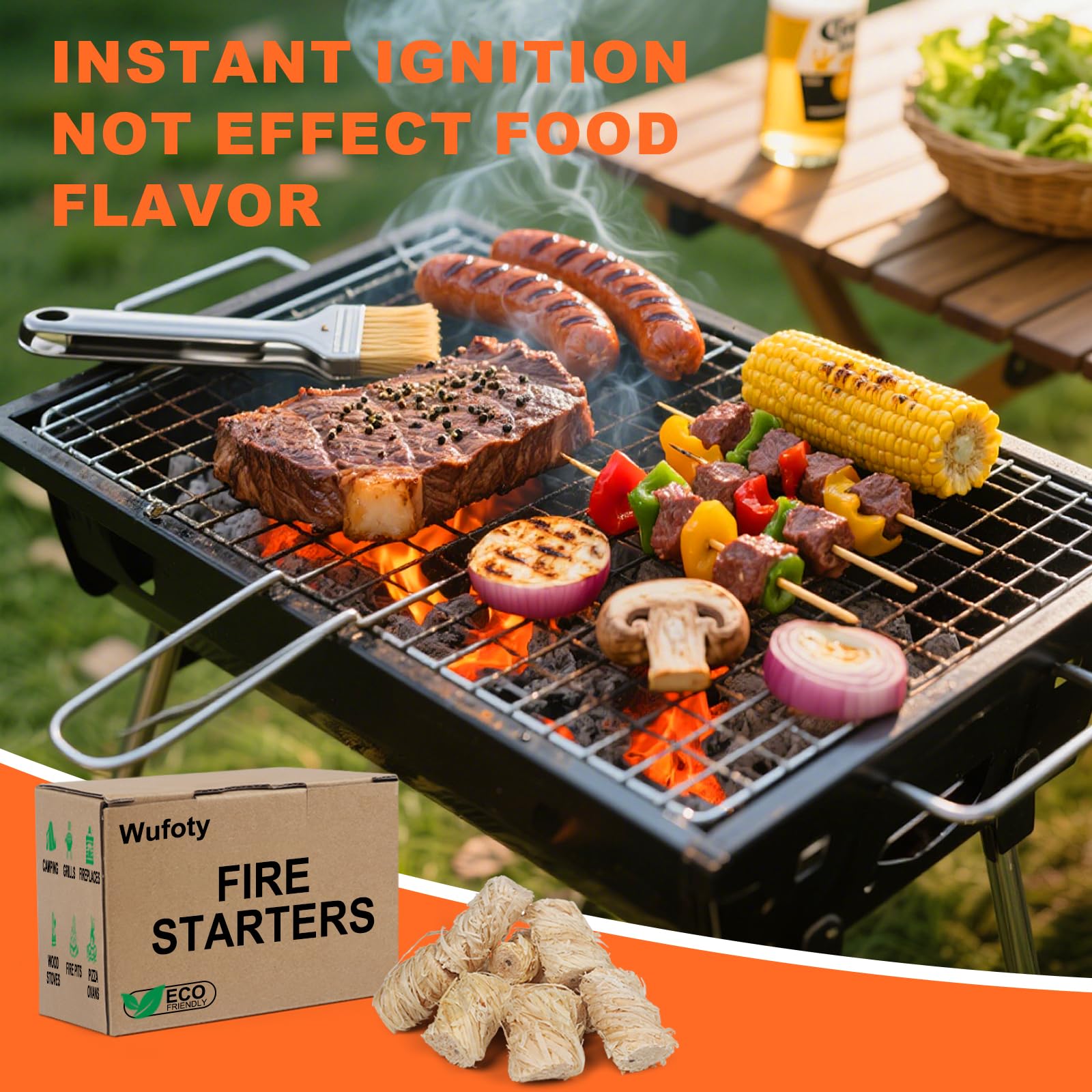 Wufoty compact 3 lb kit fits in a backpack for easy travel ignition.