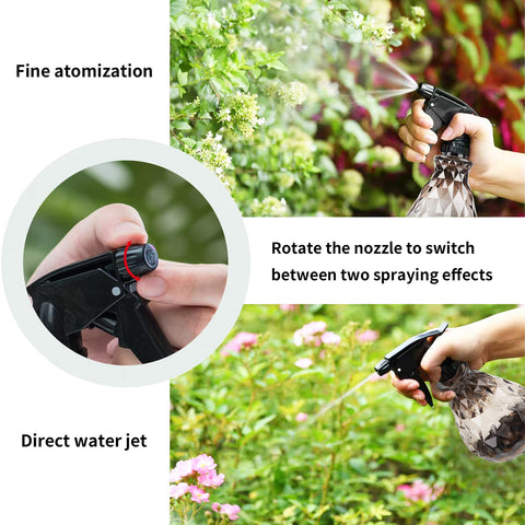 Wugongshan adjustable nozzle detail highlights two spray modes.
