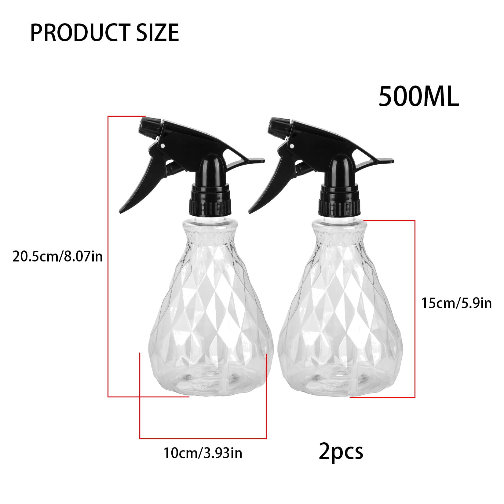 Wugongshan adjustable-nozzle spray bottle for mist or jet spray precision