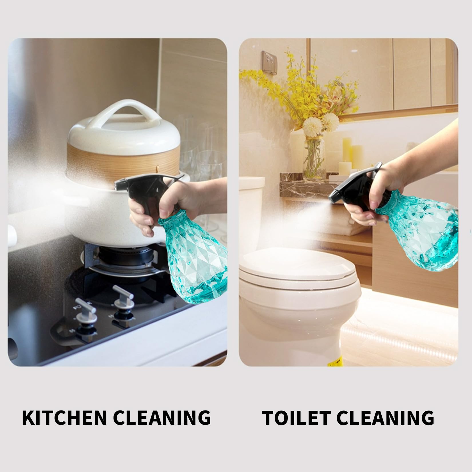 Wugongshan blue bottle ideal for garden watering and plant care.