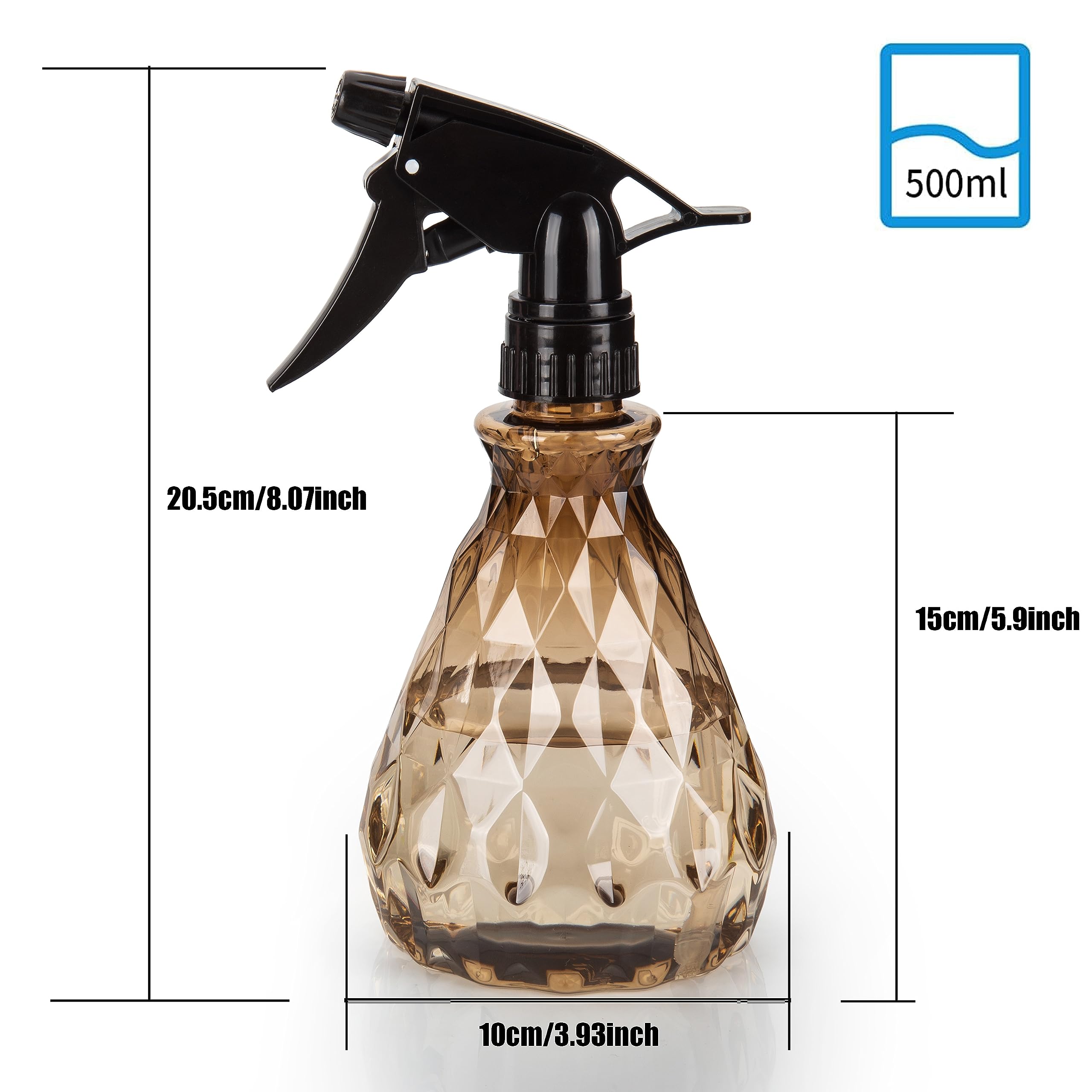 Wugongshan PET spray bottle with ergonomic head for comfortable use.