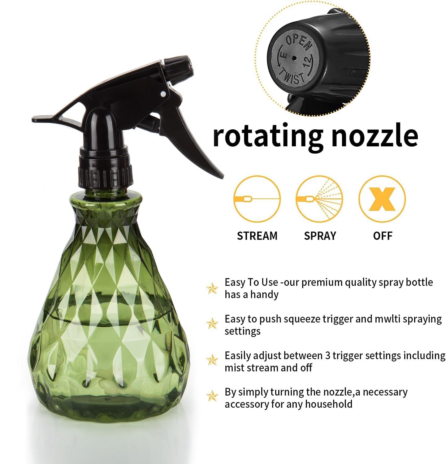 Wugongshan 500ml refillable sprayer ideal for cleaning solutions and water.