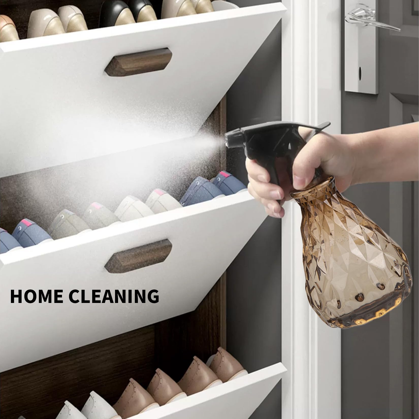 Wugongshan brown spray bottle ideal for garden care and plant watering.