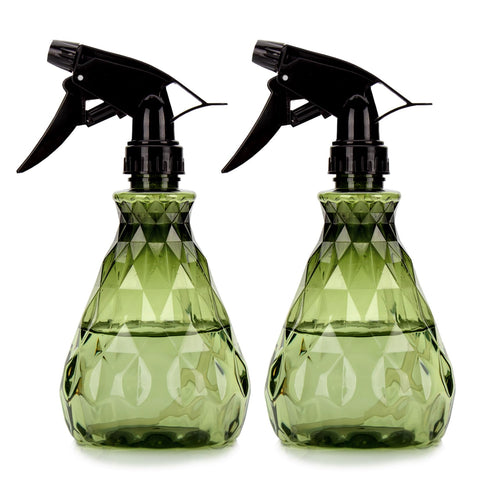 Wugongshan 2-pack spray bottles in green, front view, ideal for home cleaning