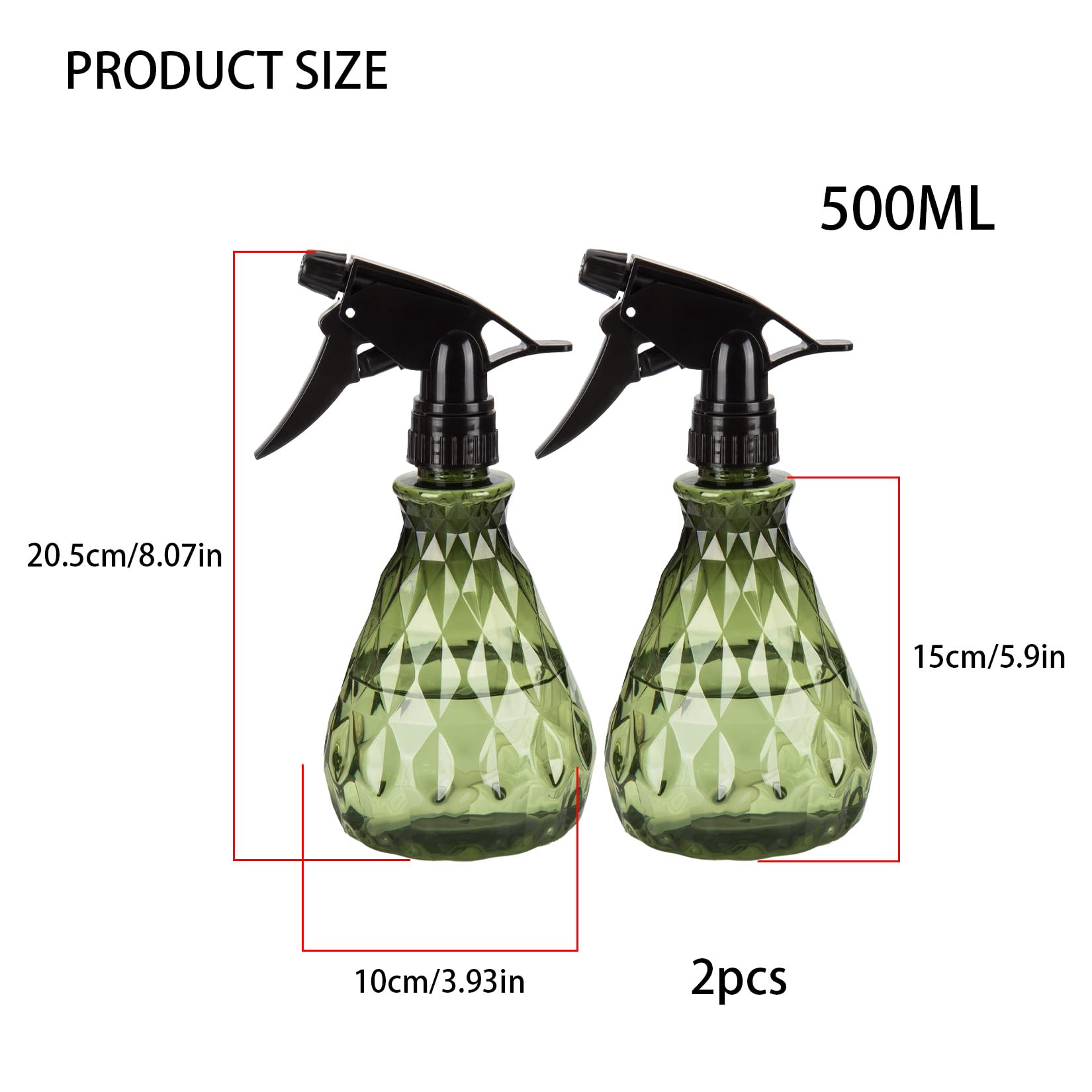 Wugongshan spray bottle with adjustable nozzle enables two spray modes