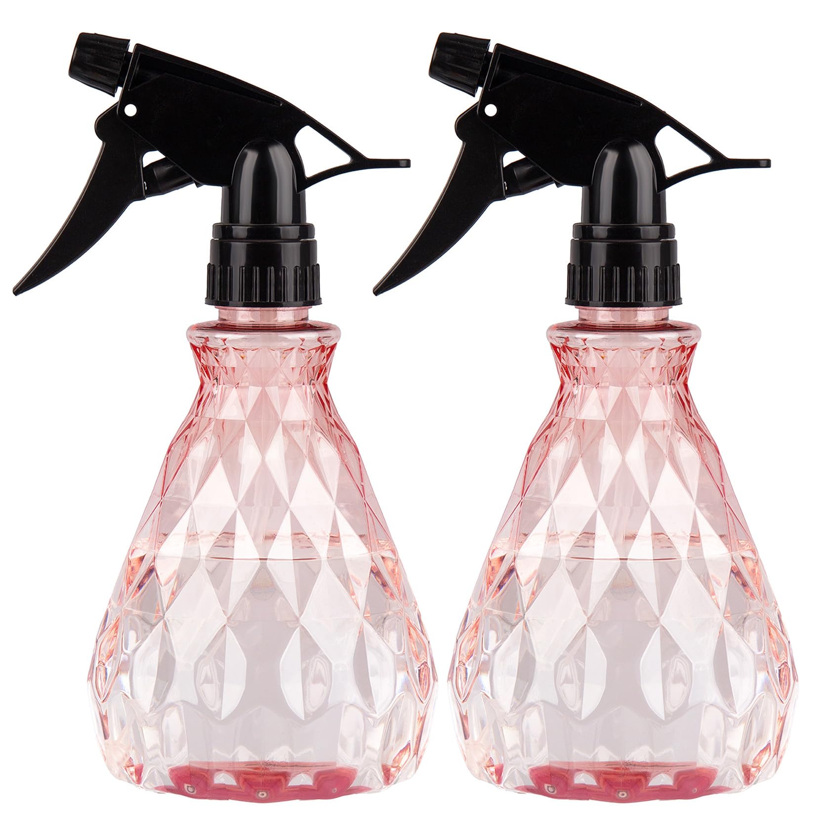 Wugongshan pink 500ml spray bottle with ergonomic head for easy cleaning and misting.