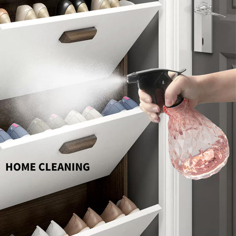 Wugongshan pink 500ml bottle ideal for cleaning solutions and plant care.
