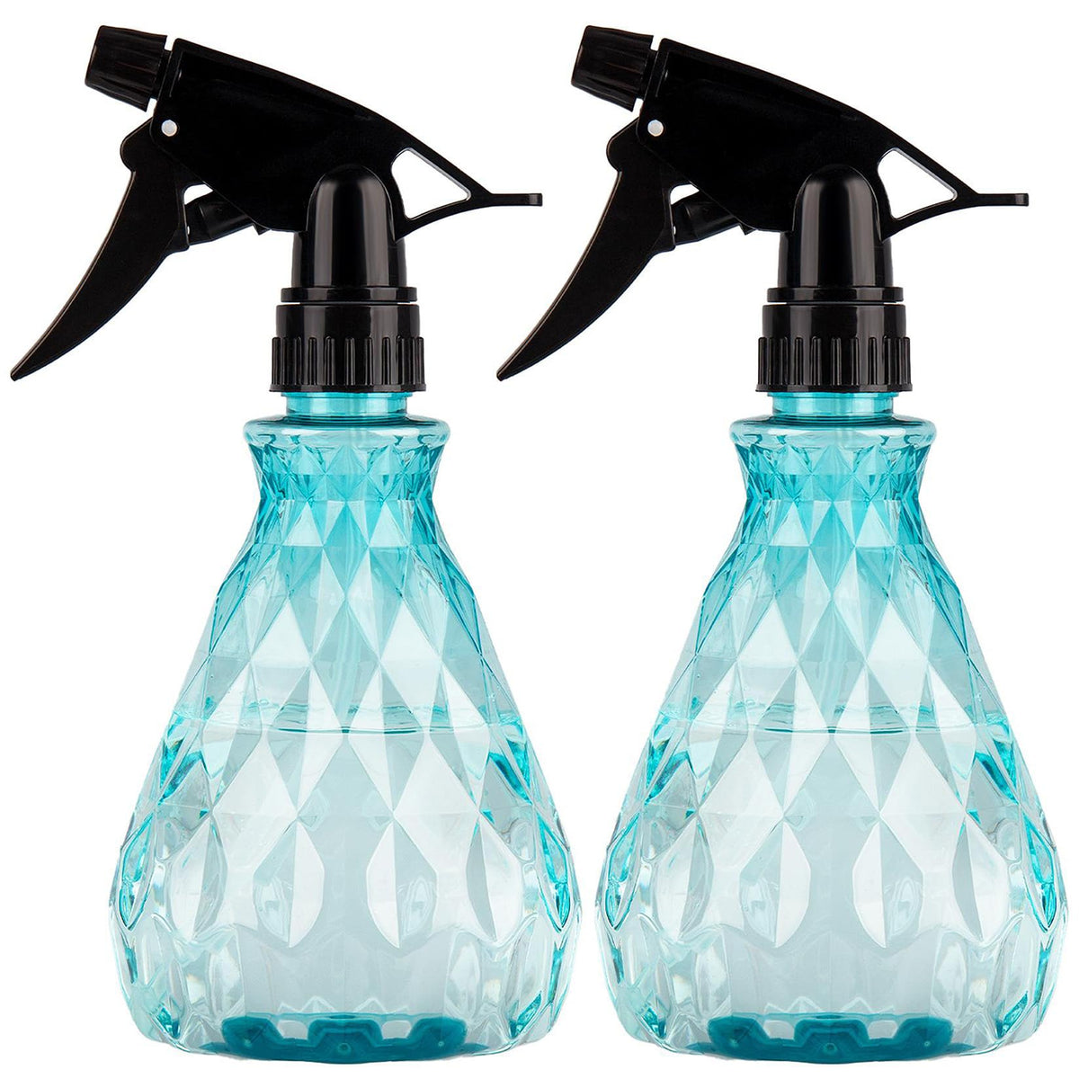 Wugongshan blue spray bottles with 500 ml capacity and a two-pack setup for versatile use.
