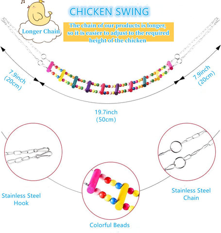 WUJCXRV chicken coop ladder beads promotes balance and exploration for hens
