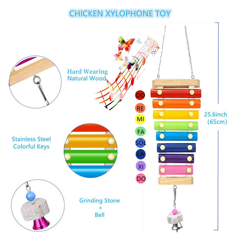 WUJCXRV chicken xylophone produces gentle sounds that stimulate curiosity and play