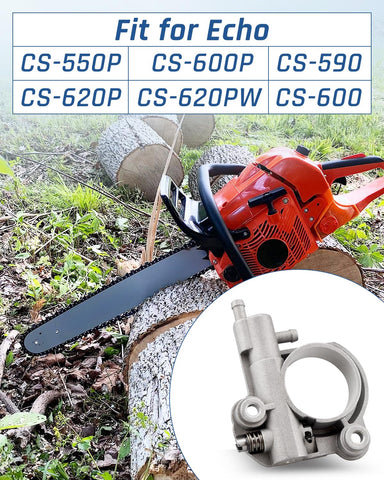 Wujexuhe auto oiler assembly for Echo CS-600P ensures consistent bar lubrication