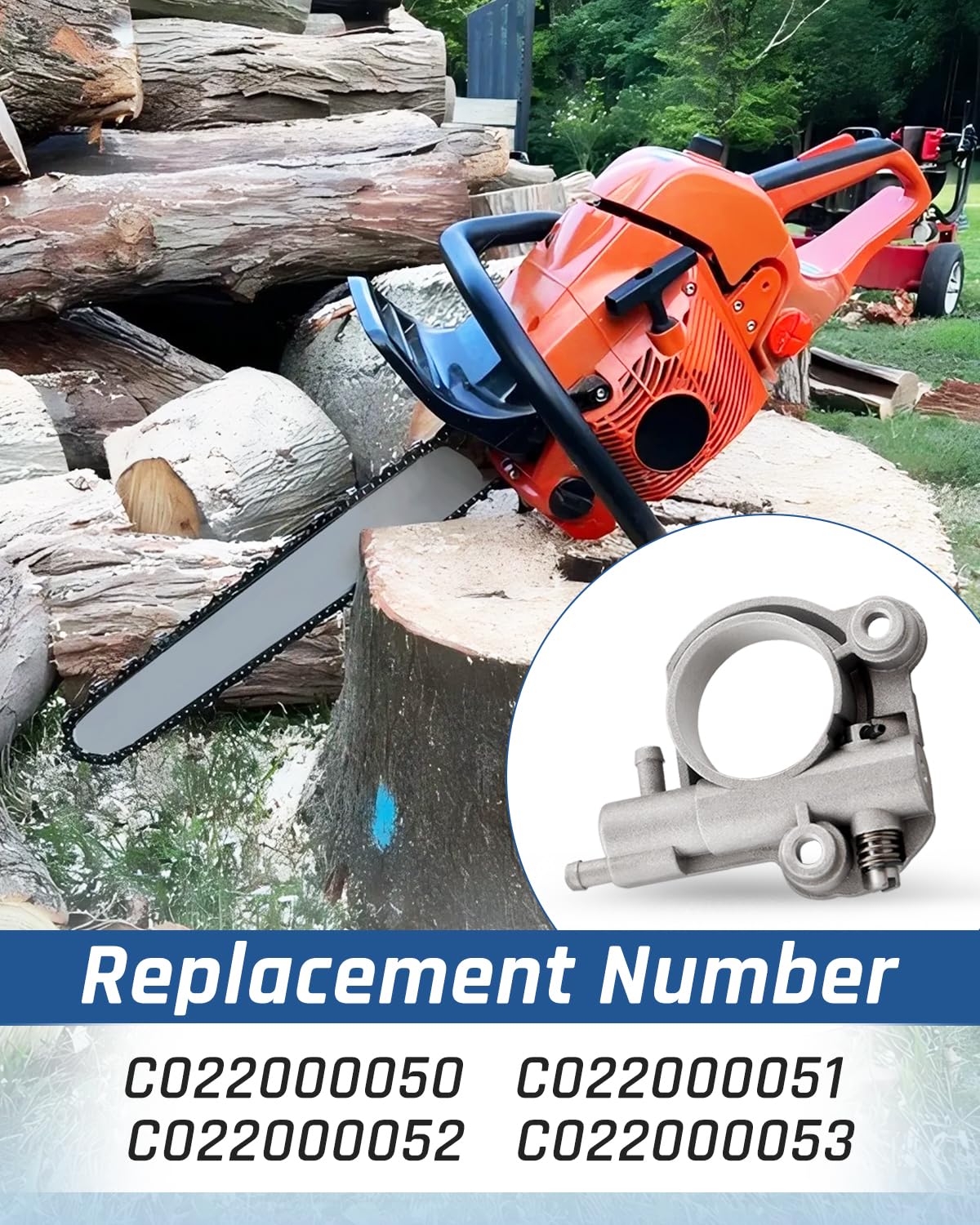 Wujexuhe auto oiler assembly for Echo CS-620PW helps steady lubrication