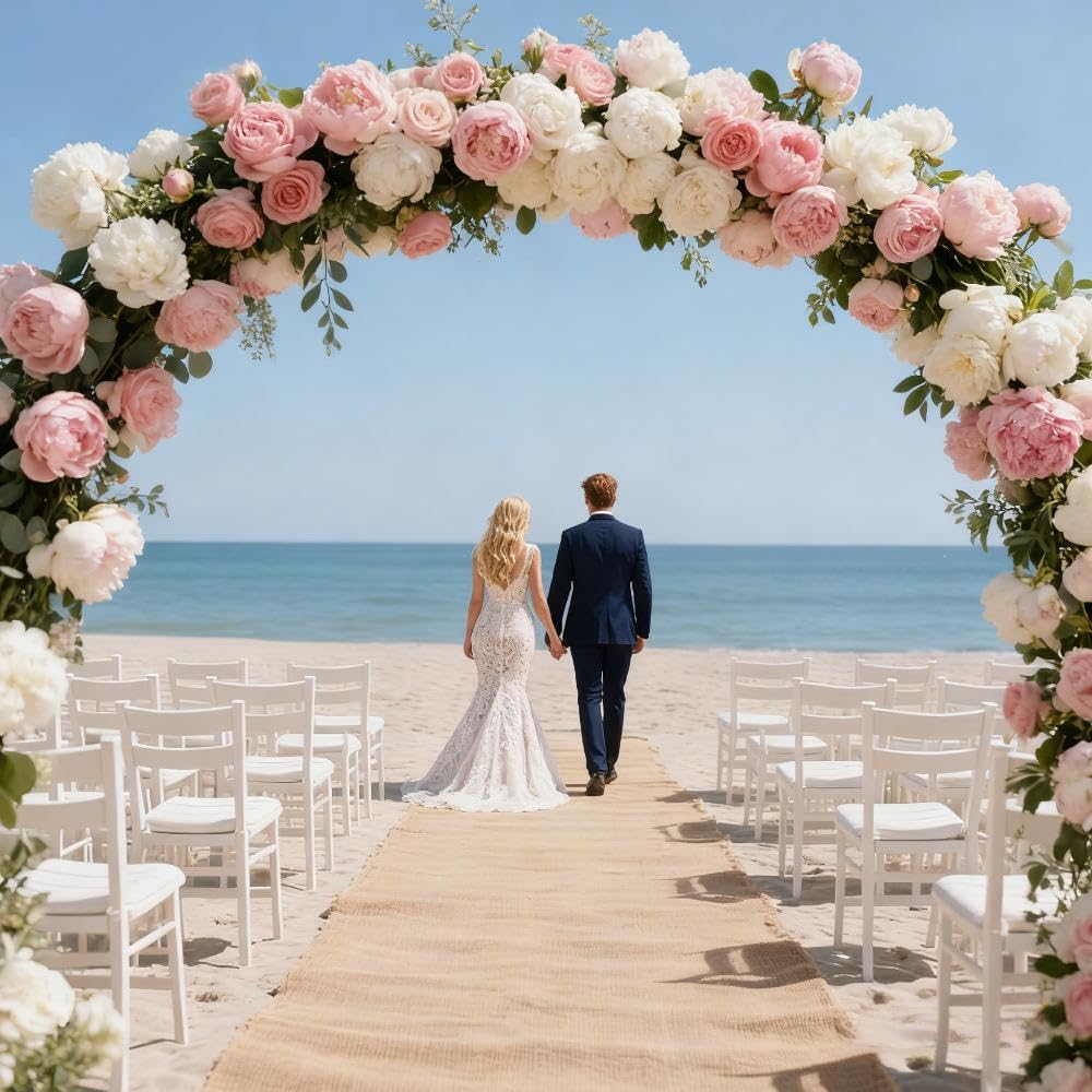 Wukfuiui burlap roll supports eco friendly weddings and events.
