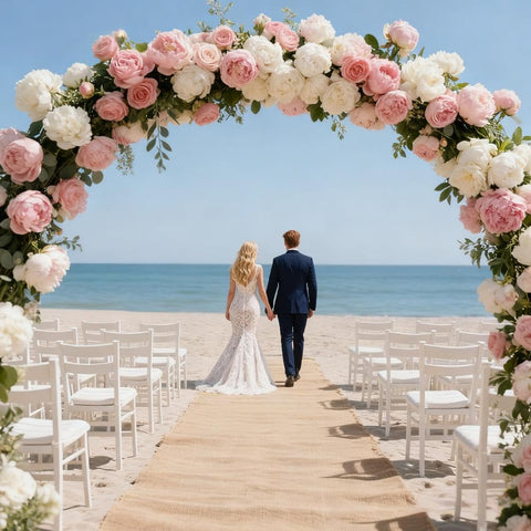 Wukfuiui burlap roll supports eco friendly weddings and events.
