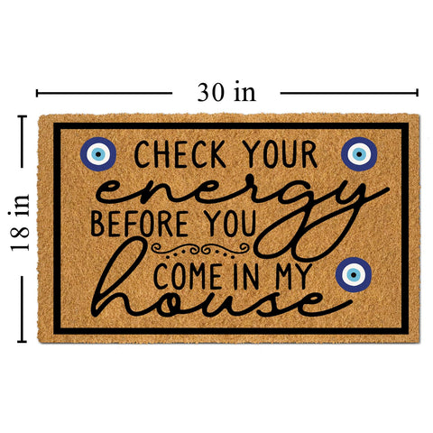 Wulidrom entryway mat with funny design adds personality.