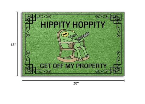 Wulidrom Hippity Hoppity doormat anti-slip bottom for secure placement