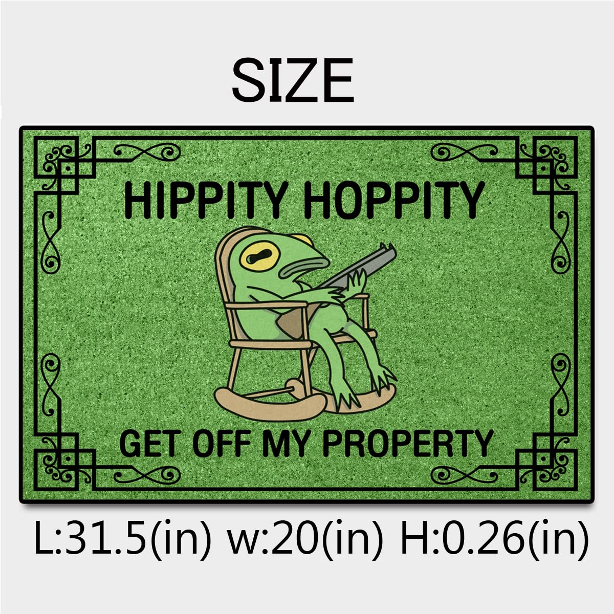 Wulidrom Hippity Hoppity doormat packaged as a thoughtful housewarming gift