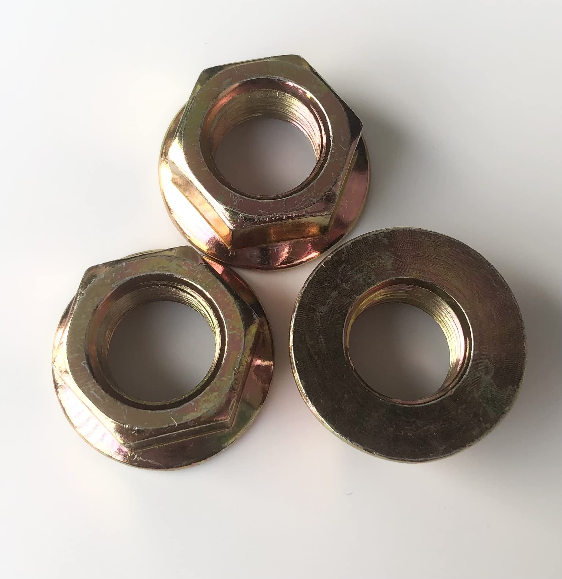 WUQIANNIAN spindle nut close-up showing 5/8 inch thread compatibility for secure mounting
