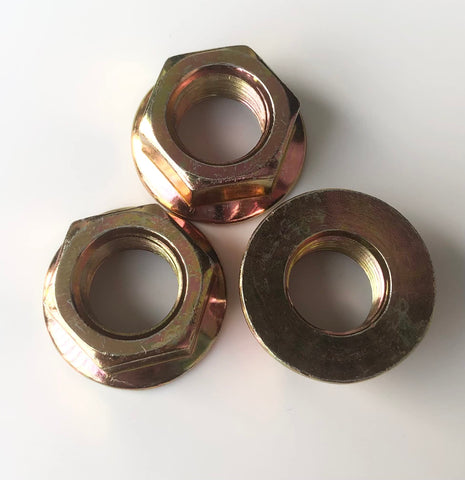 WUQIANNIAN spindle nut close-up showing 5/8 inch thread compatibility for secure mounting