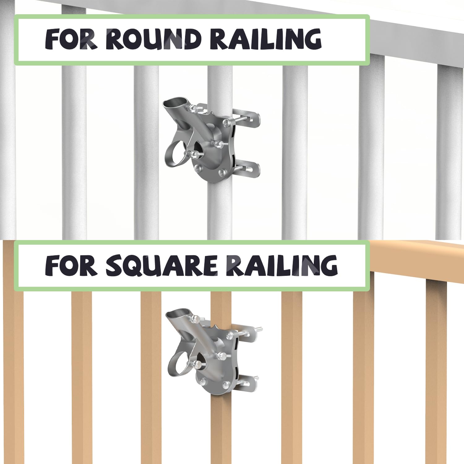 Wuutyty bracket compatible with 1-inch diameter flagpoles