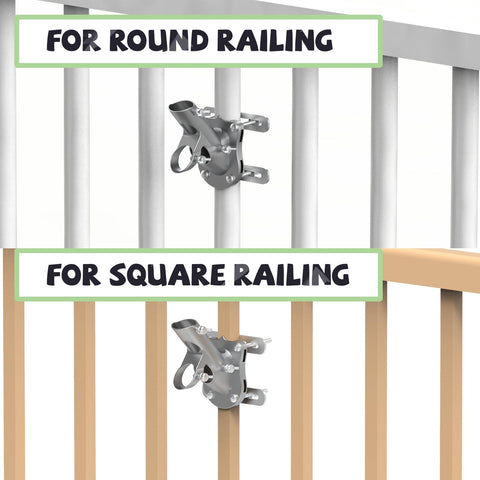 Wuutyty bracket compatible with 1-inch diameter flagpoles