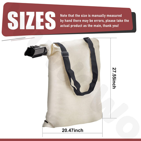 WuWoWo bag shows reinforced stitching for durable yard cleanup.