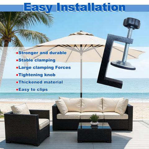 WUYIZHEHAO 4-piece set shown for complete patio furniture stabilization.