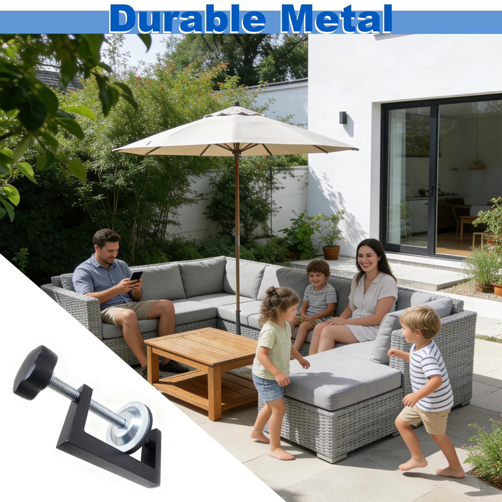 WUYIZHEHAO clip-on frame enabling tool-free quick installation outdoors.