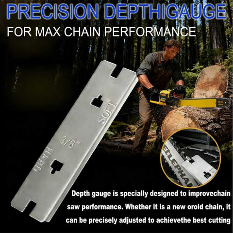 WUYIZHEHAO Husqvarna-compatible depth gauge with 5056981-01N chains.