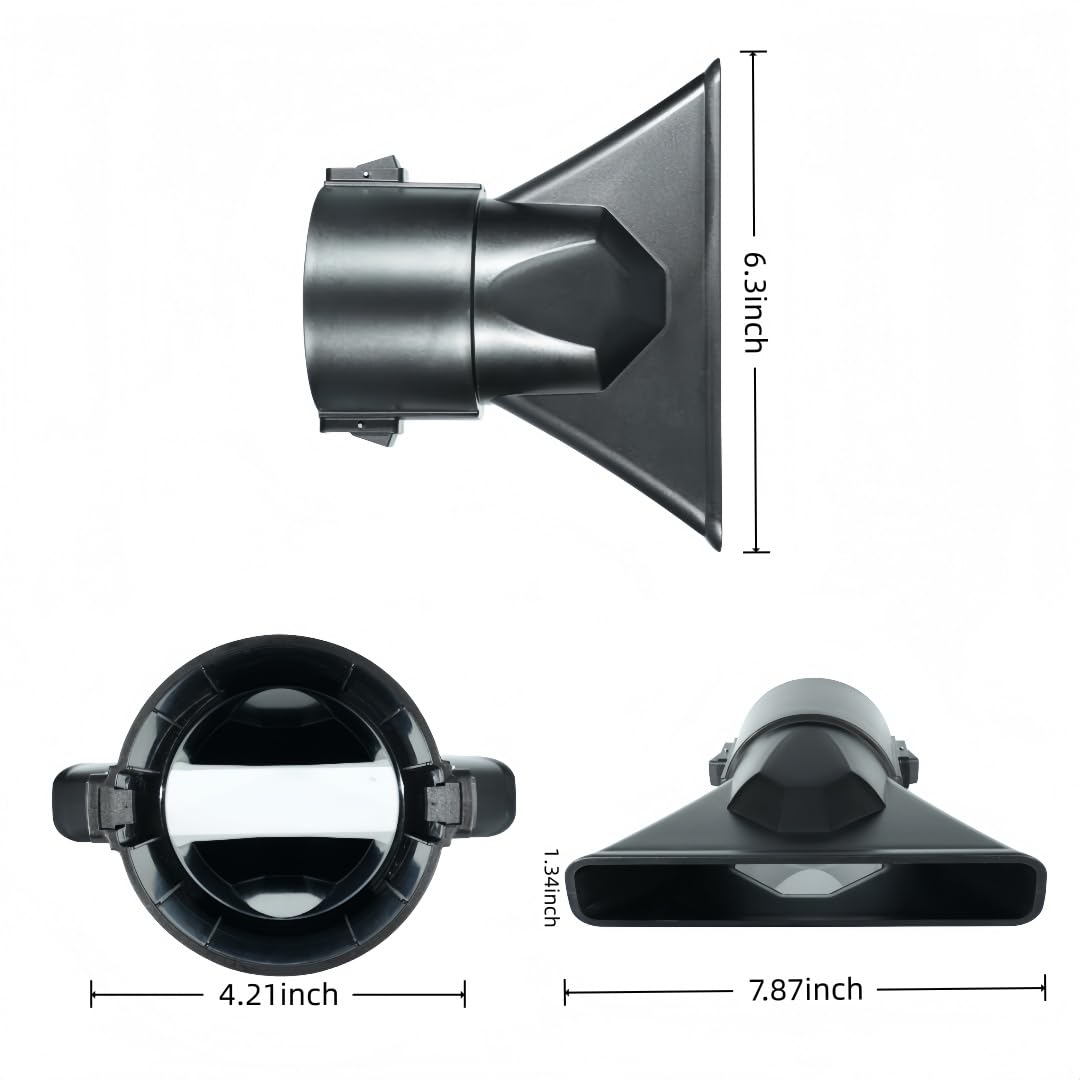 WVSHHFN flat nozzle for Milwaukee 2824-20 boosts wide airflow for outdoor debris.
