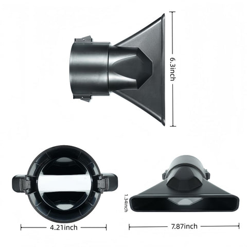 WVSHHFN flat nozzle for Milwaukee 2824-20 boosts wide airflow for outdoor debris.