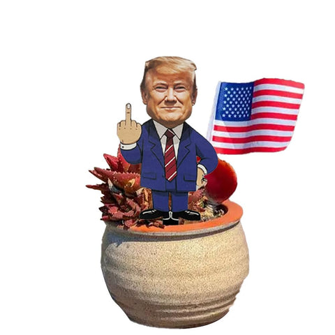 WVT Trump Yard Sign on lawn stake for quick outdoor setup and visibility.
