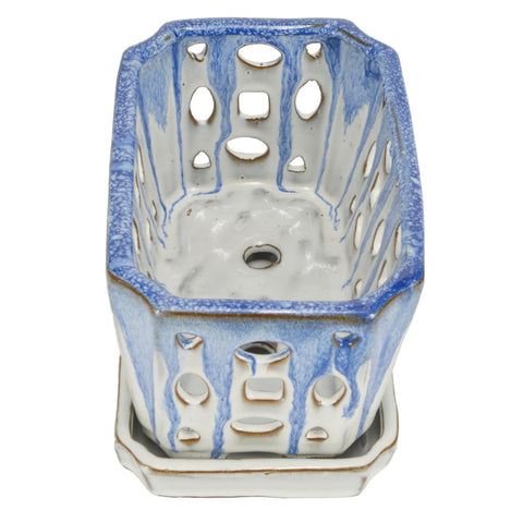 W&W Orchid Pot durable ceramic material for long-lasting use.