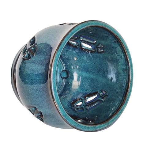 W&W orchid pot teal durable ceramic ensures long-lasting performance for indoor gardens.