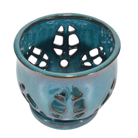 W&W orchid pot teal saucer included keeps surfaces clean during watering.