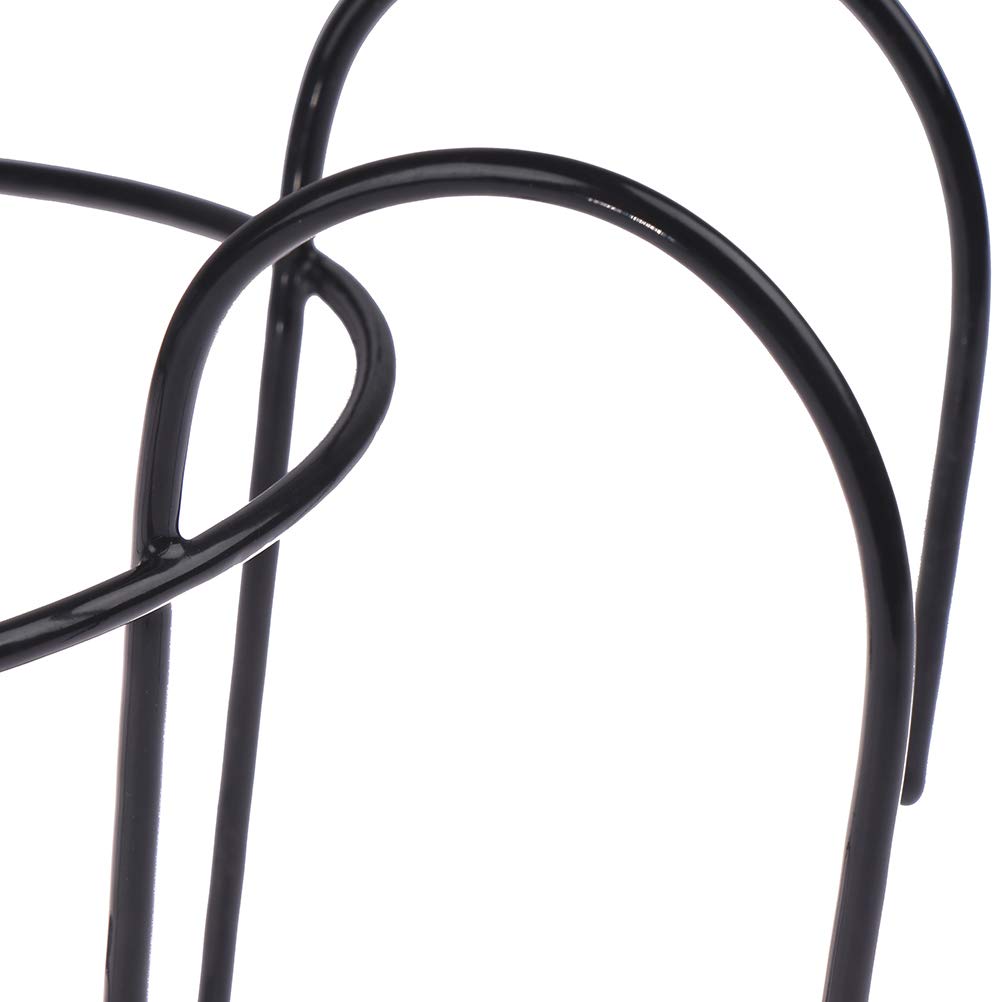 WWahuayuan four-pack metal plant holder on a fence, strong load-bearing design.