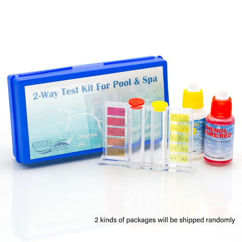 WWD POOL chlorine test solution bottle for accurate results