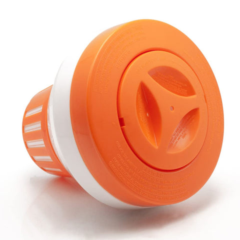 WWD Pool float dispenser with large capacity holds more tablets for longer pool coverage