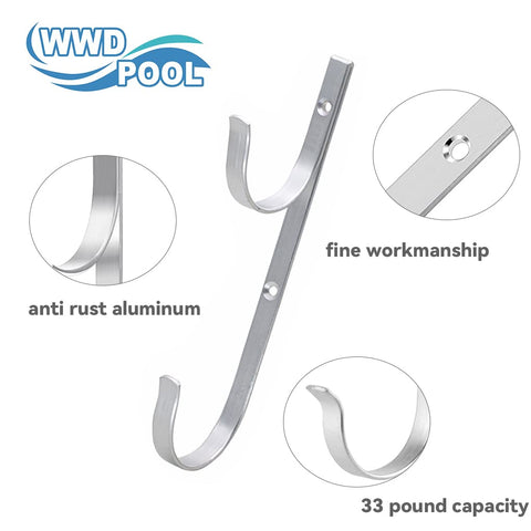WWD POOL hanger supporting poles nets and hoses in real use