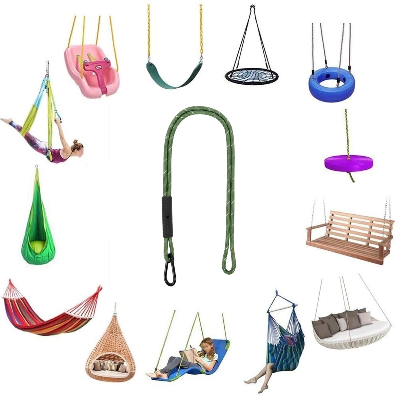 WWFFEN heavy-duty rating supports vigorous play without sagging.