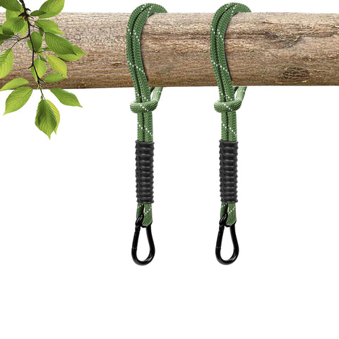 WWFFEN heavy-duty tree swing rope kit attached to a sturdy branch for outdoor play.