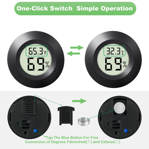 WWHAKO mini digital thermometer suitable for tight spaces