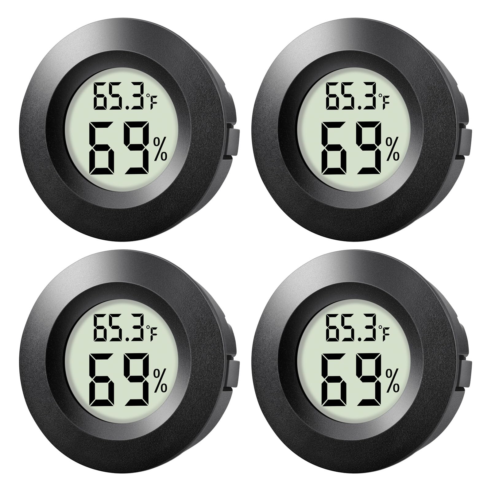 WWHAKO round hygrometer display with clear climate readings
