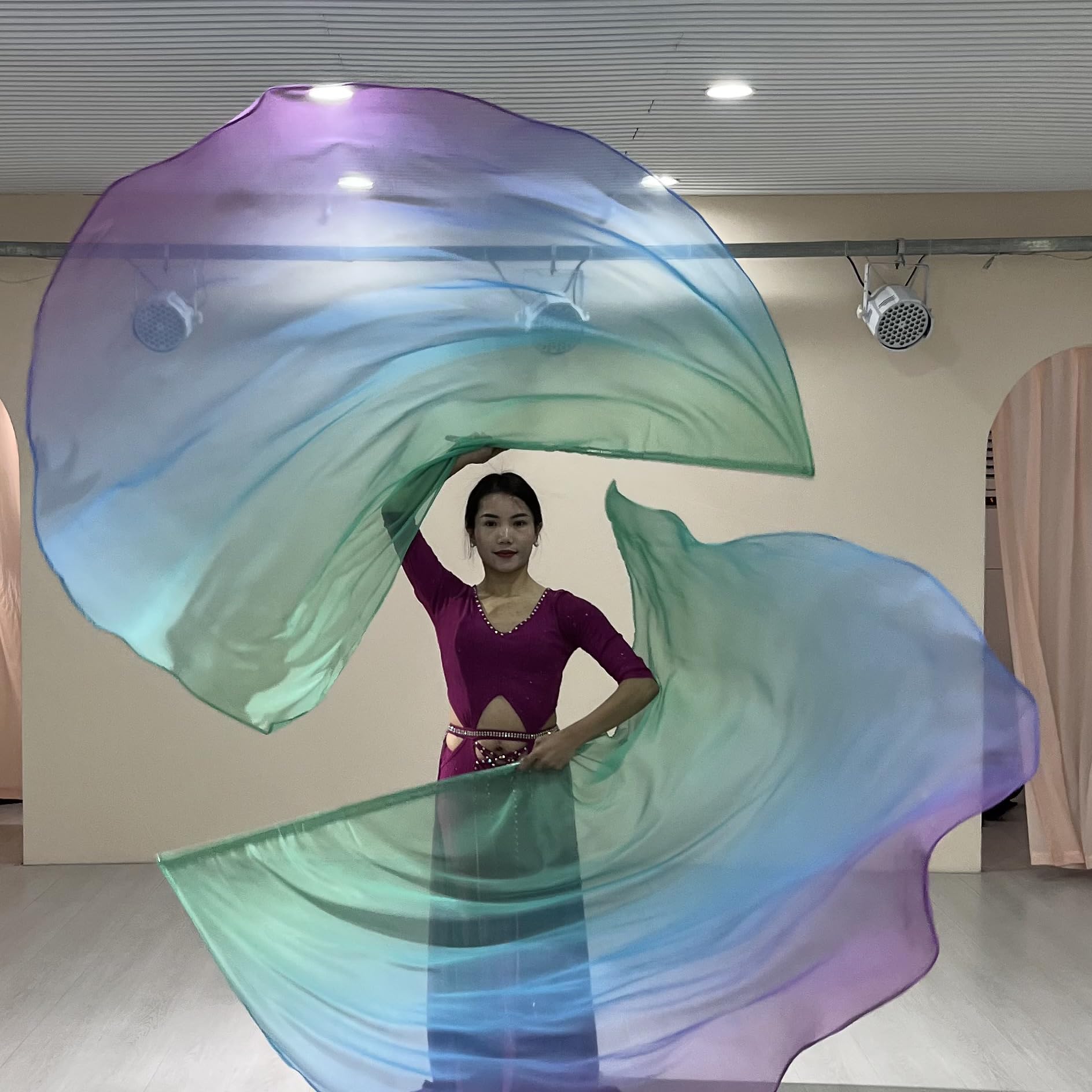 W WINTMING flags measure 55 by 74 inches for bold stage visuals