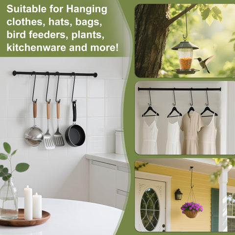 WWYICHEN flower basket hanger supports heavy pots outdoors