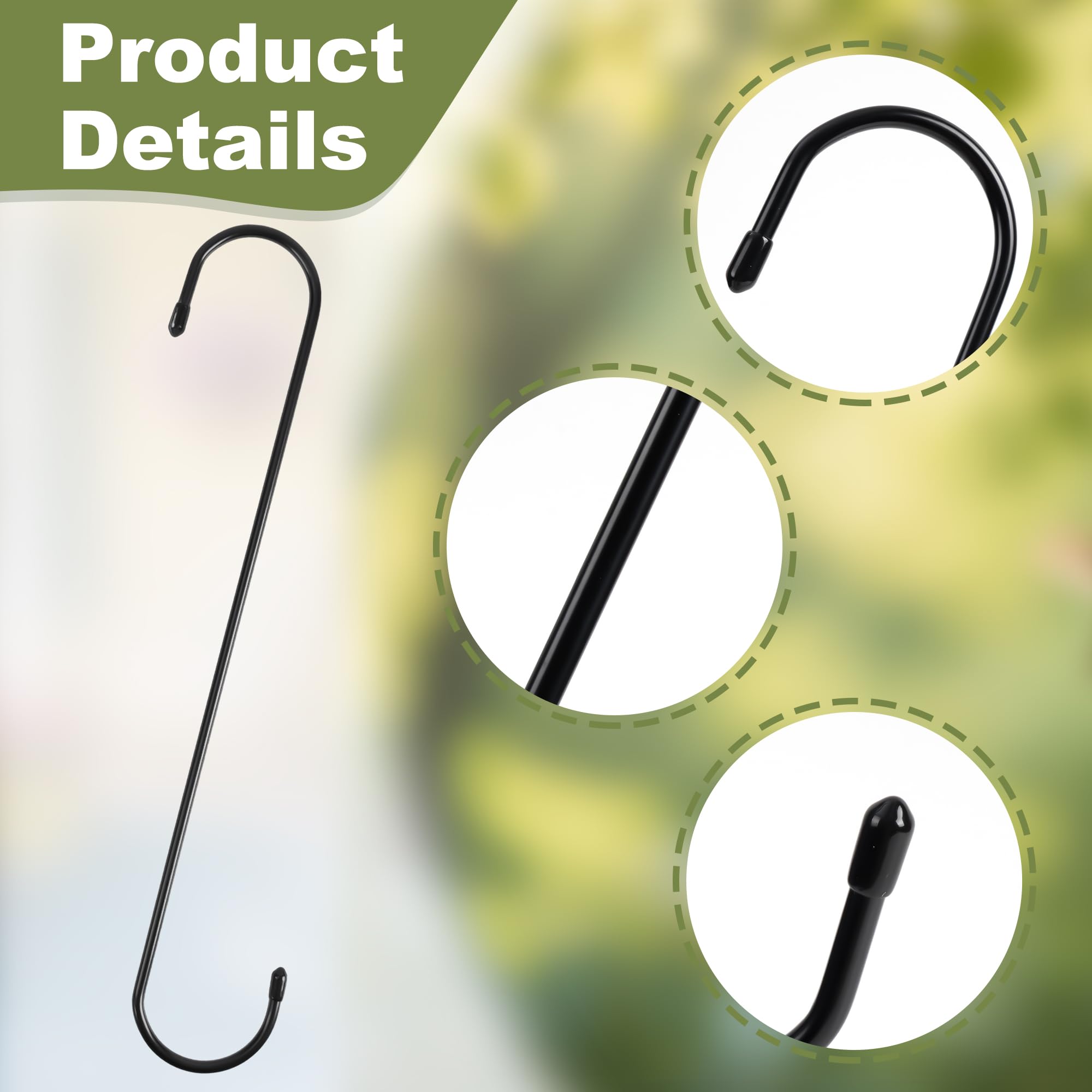 WWYICHEN wind chimes hanger keeps decor secure in breeze