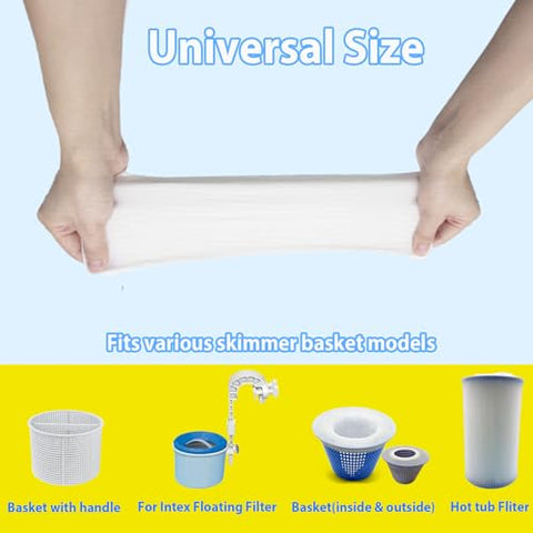 WXFANA pool filter socks fit most baskets and pools.