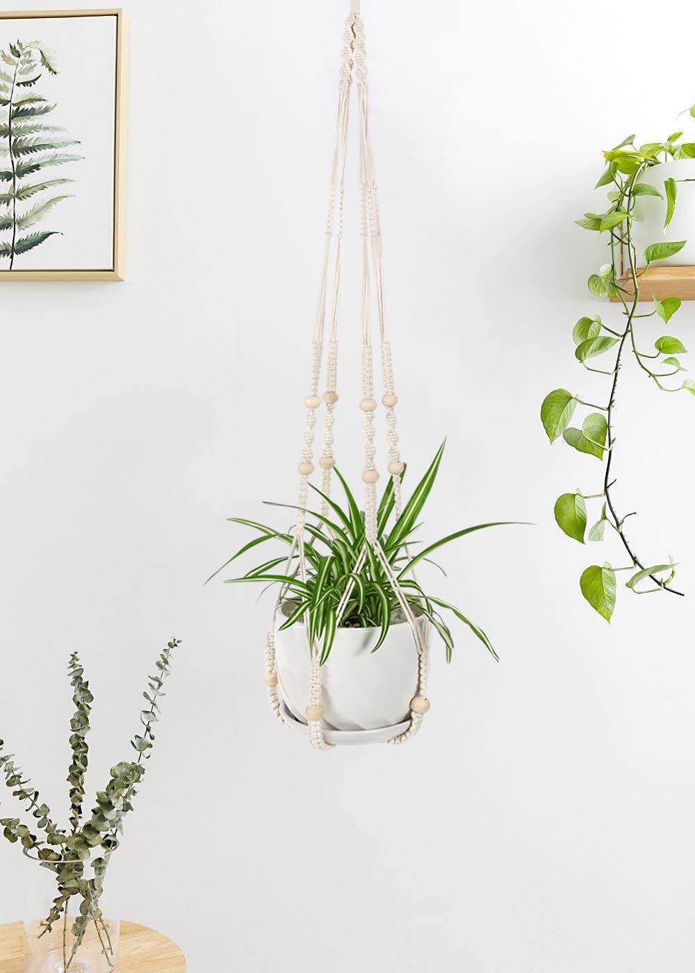 WXS-CHALL easy install macrame hanger for quick setup.